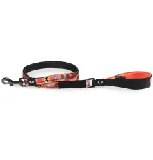 United Pets Поводок Complete me Forever, оранжевый с рисунком, 20 мм, 140 см