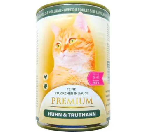 My Happy Pets Premium Консервы для кошек (Курица, индейка), 415 г