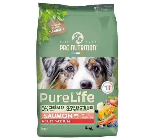 Flatazor Pure Life Adult Medium Dog (Лосось), 2 кг