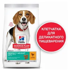 Hill's Science Plan Perfect Weight для собак средних пород (курица), 2 кг