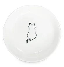 Haisenpet Миска керамическая Кошка, белая, 250 мл
