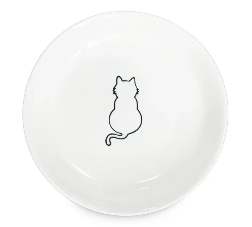 Haisenpet Миска керамическая Кошка, белая, 250 мл