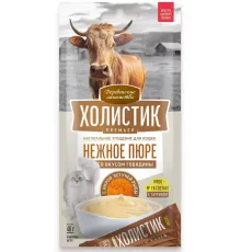 Деревенские лакомства Холистик Нежное пюре из говядины с икрой летучей рыбы, 10 г х 4 шт
