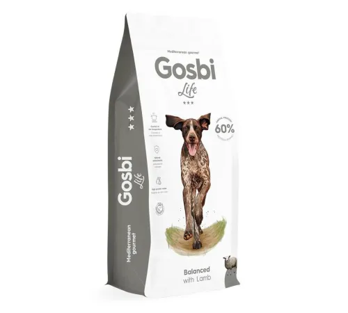 Gosbi Life Dog Balanced (Ягненок), 12 кг