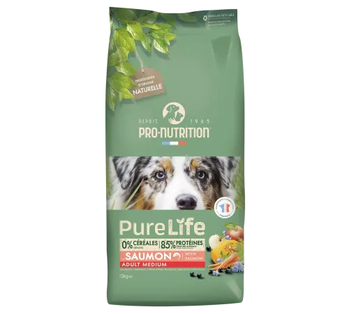 Flatazor Pure Life Adult Medium Dog (Лосось), 12 кг