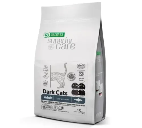Nature's Protection Dark Cats GF (Сельдь), 1,5 кг