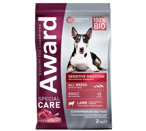 Award Special Care Adult Dog Sensitive Digestion (Ягненок), 2 кг
