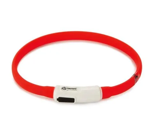 Beeztees Ошейник с подсветкой, 35x1 см, оранжевый