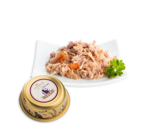 Nuevo Chicken Filet with Salmon & Carrots, 85 г