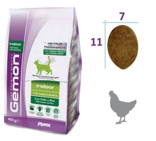 Gemon Cat Indoor (Курица, рис) 400 г