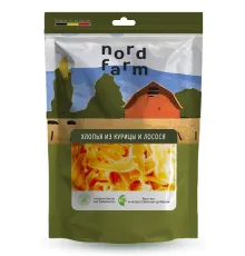Nord Farm Хлопья из курицы и лосося, 90 г