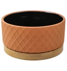 Mr.Kranch Миска на бамбуковой подставке Bamboo, коричневая, 530 мл