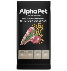 AlphaPet Superpremium Крем-лакомство с ягненком и облепихой, 48 г