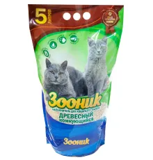 Зооник Наполнитель древесный комкующийся, 5 л