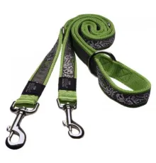 Поводок-перестежка Rogz Fancy Dress Multi Lime Bone S 11 мм