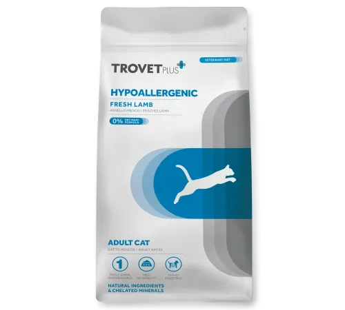 Trovet Plus Adult Cat Hypoallergenic (Ягненок), 1,2 кг
