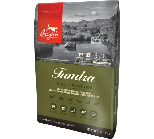 ORIJEN TUNDRA DOG (Коза, кабан), 2 кг