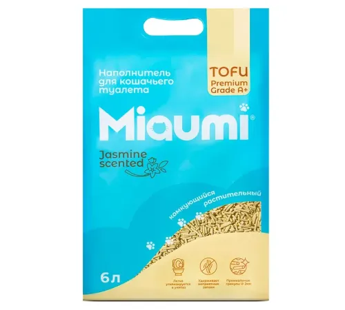 Miaumi Наполнитель TOFU Jasmine, 6 л