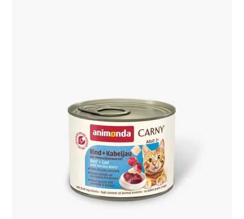 Carny Adult (с говядиной треской и петрушкой) 200 г
