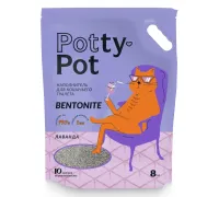 Potty-Pot Бентонитовый наполнитель Лаванда, 10 л (8 кг)