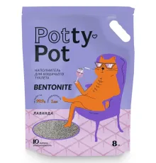 Potty-Pot Бентонитовый наполнитель Лаванда, 10 л (8 кг)