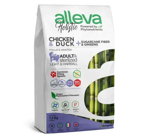 Alleva Holistic Sterilized Adult Cat (Курица и утка), 400 г