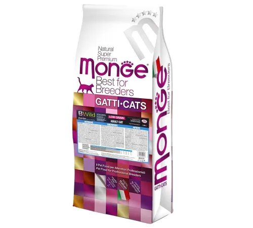 Monge Cat Bwild Low Grain Adult (Анчоус) 10 кг