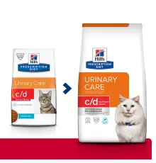 Hill's Prescription Diet c/d Multicare Urinary Stress для кошек, с рыбой, 400 г