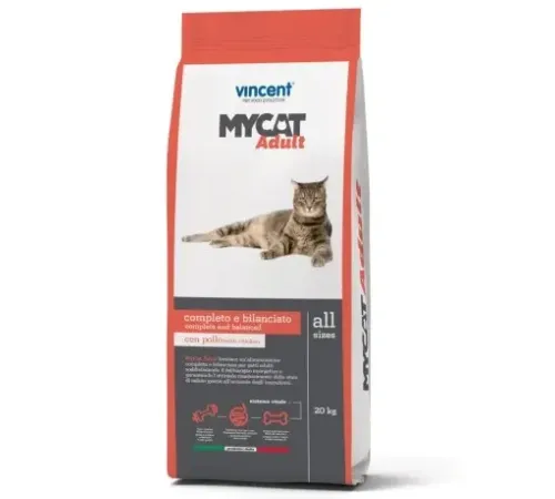 Vincent MyCAT Adult (Курица, говядина, рыба), 20 кг