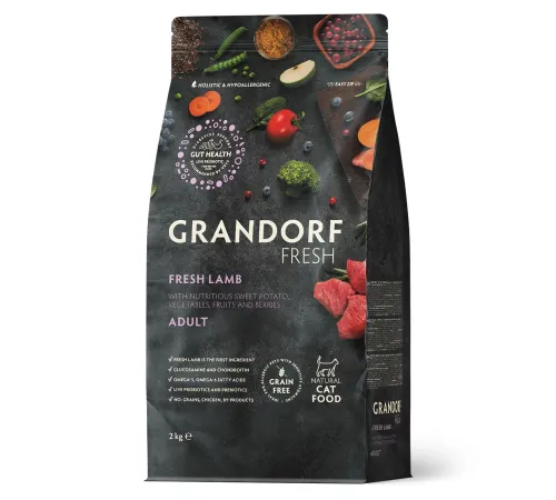Grandorf Fresh Adult (Ягненок и батат), 2 кг