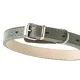 Mr.Kranch Ошейник кожаный прямой, оливковый, 48-60 см