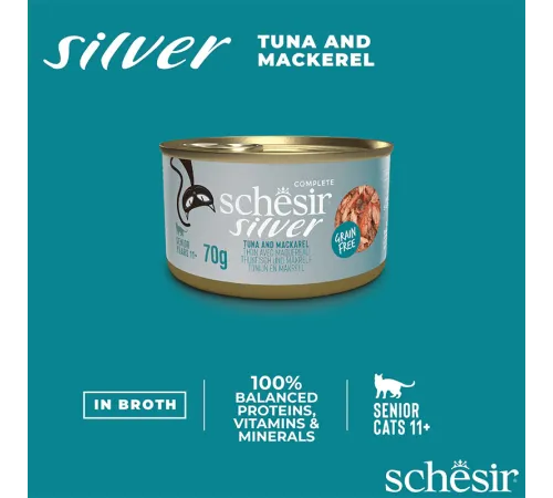 Schesir Silver (Тунец, скумбрия), 70 г