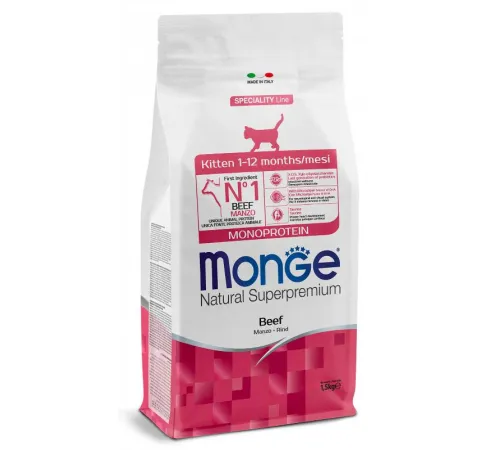 Monge Kitten Monoprotein (Говядина), 400 г