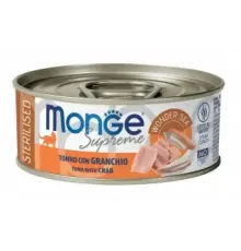 Monge Supreme Sterilised Консервы из тунца с крабом, 80 г