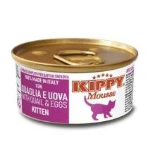 Kippy Mousse Kitten Мусс с перепелкой и яйцами, 85 г