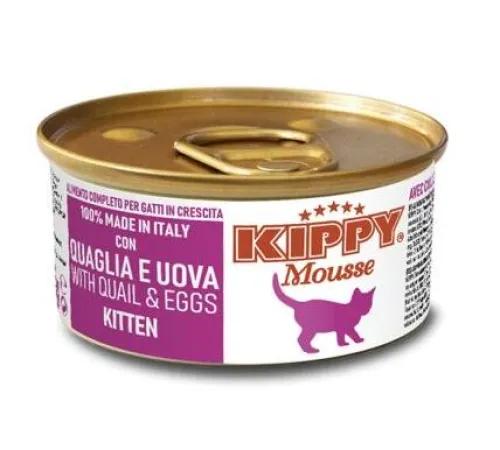 Kippy Mousse Kitten Мусс с перепелкой и яйцами, 85 г