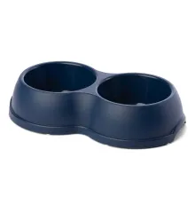 My Pets Solutions Миска двойная ENJOY, темно-синий, 2x0,25 л