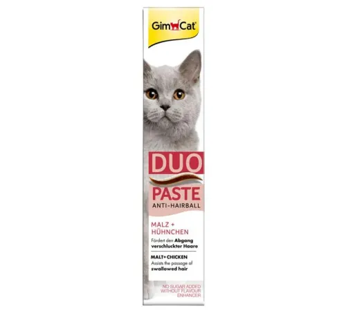 Gimcat Паста для выгонки шерсти с курицей и солод 50 г