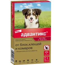 Elanco Адвантикс для собак от 10 до 25 кг, 1 пипетка
