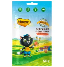 Мнямс Хрустящие подушечки с паштетом из телятины для котят (Фермерская ярмарка), 50 г