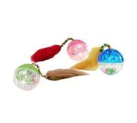Beeztees Мяч с мышкой и бубенчиком,4,5 см
