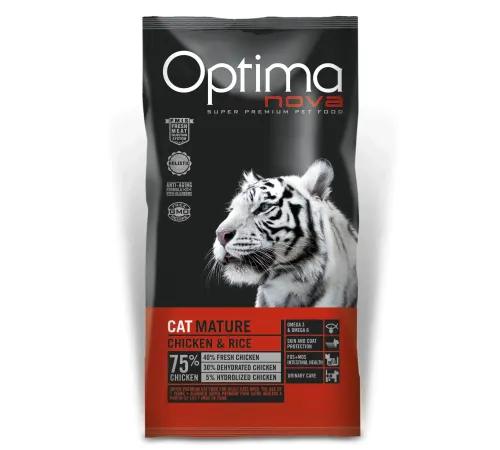Optimanova Cat Mature (Курица и рис), 2 кг