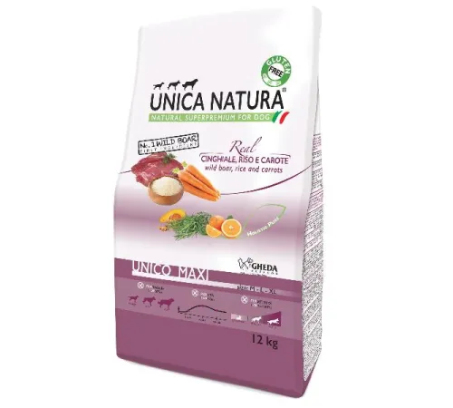 Unica Natura Unico Maxi (Дикий кабан, рис, морковь) 2,5 кг