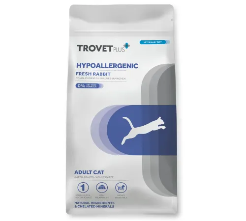 Trovet Plus Adult Cat Hypoallergenic (Кролик), 1,2 кг