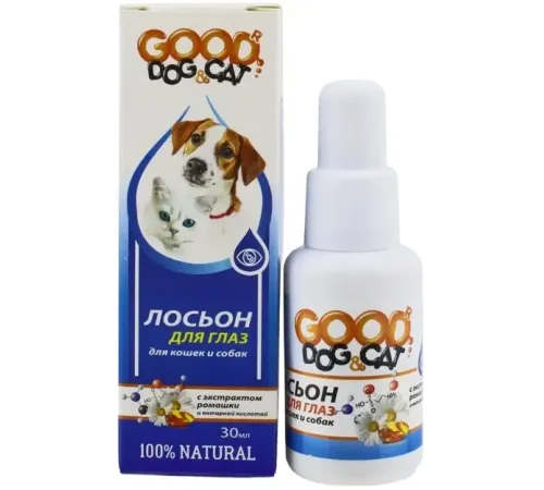 Good Dog&Cat Лосьон для глаз для кошек и собак, 30 мл