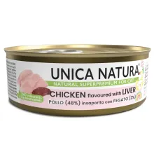Unica Natura Консерва для котят (Курица, печень), 70 г