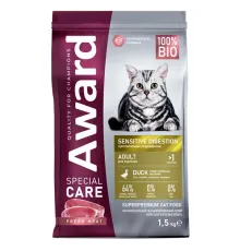 Award Special Care Adult Cat Sensitive Digestion (Утка), 1,5 кг