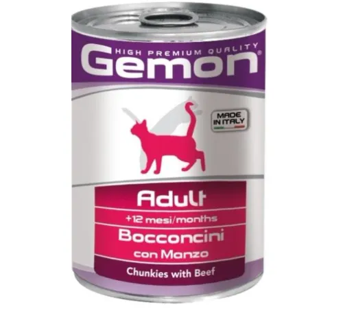 Gemon Консервы Cat Adult  Beef, 415 г