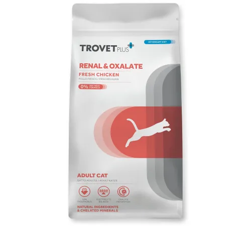 Trovet Plus Renal & Oxalate Cat (Курица), 1,2 кг