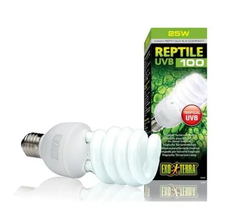 Exo Terra Лампа Reptile UVB100 former UVB5.0 Compact, 25 W
